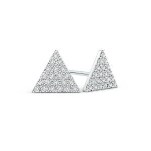 Lab Grown Diamond Triangular Cluster Earrings