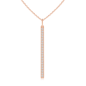 Lab Grown Diamond Vertical Bar Necklace