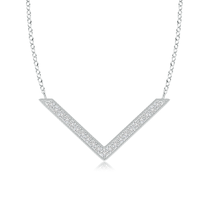 Lab Grown Diamond Chevron Necklace