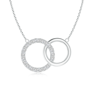 Lab Grown Diamond Intertwined Circle Necklace