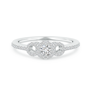 Triple Framed Lab Grown Diamond Halo Ring