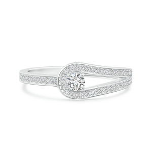 Classic Lab Grown Diamond Loop Solitaire Ring