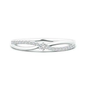 Lab Grown Diamond Split Shank Promise Ring