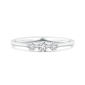 Lab Grown Diamond Three Stone Promise Ring