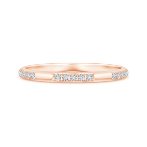 Pave-Set Semi Eternity Lab Grown Diamond Wedding Band for Women