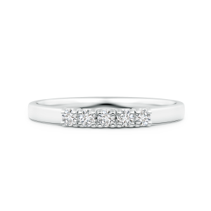 Five Stone Lab Grown Diamond Wedding Band