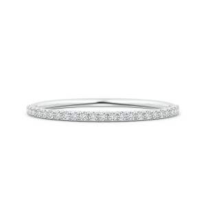 U-Pave Set Lab Grown Diamond Half Eternity Band