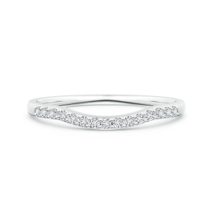 Lab Grown Diamond Contour Wedding Band