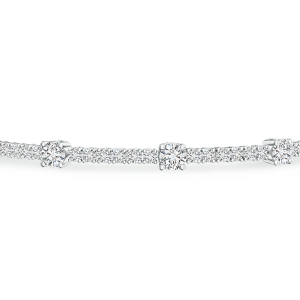 Prong Set Lab Grown Diamond Station Bracelet