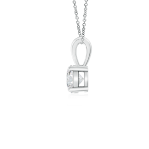 Prong Set Round Lab Grown Diamond Solitaire Pendant