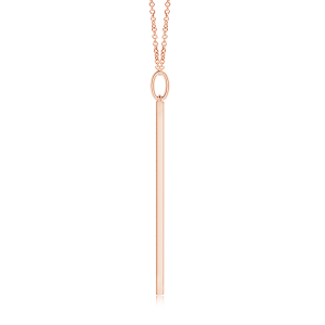 Lab Grown Diamond Vertical Bar Necklace