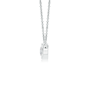 Five Stone Bezel-Set Lab Grown Diamond Trapeze Necklace