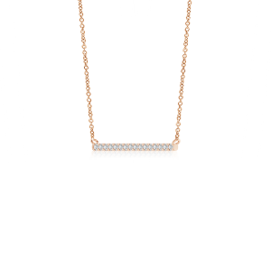 Lab Grown Diamond Horizontal Bar Pendant Necklace