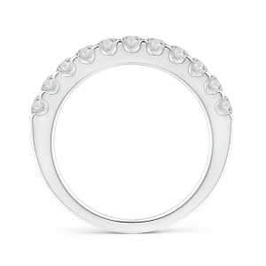 Shared Prong Lab Grown Diamond Half Eternity Band