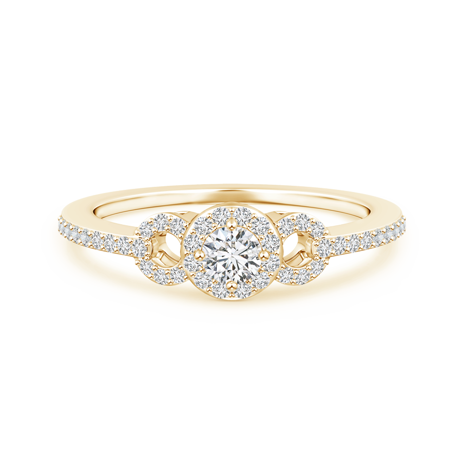 Triple Framed Lab Grown Diamond Halo Ring