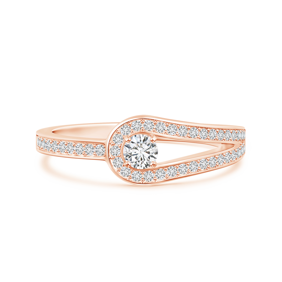 Classic Lab Grown Diamond Loop Solitaire Ring