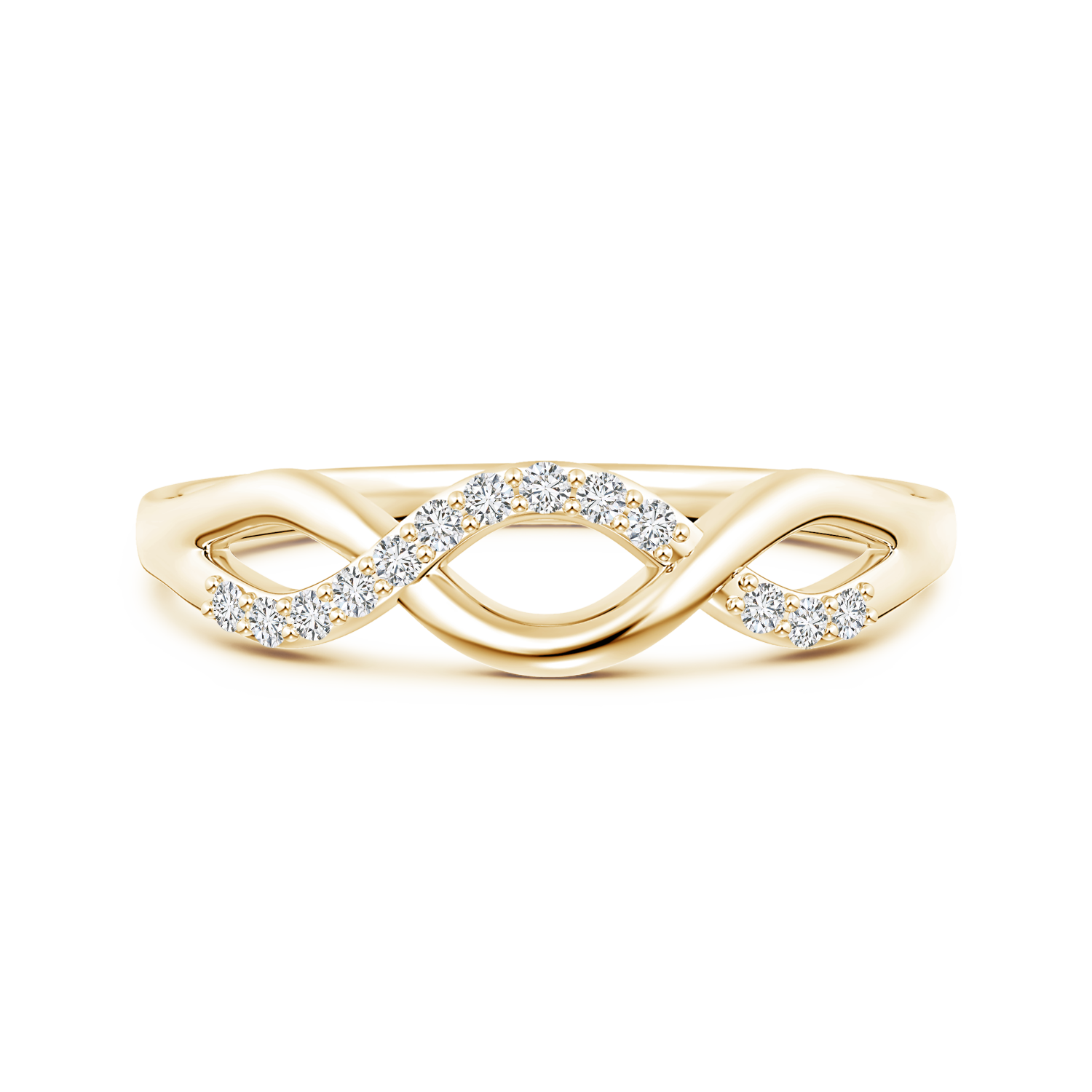 Lab Grown Diamond Criss-Cross Infinity Ring