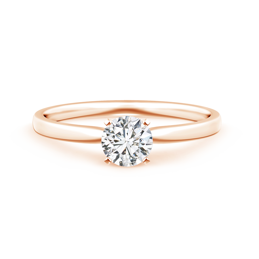 Classic Round Lab Grown Diamond Solitaire Ring