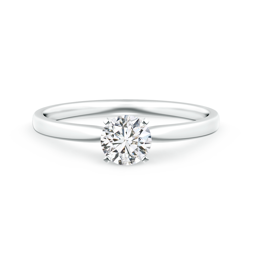 Classic Round Lab Grown Diamond Solitaire Ring