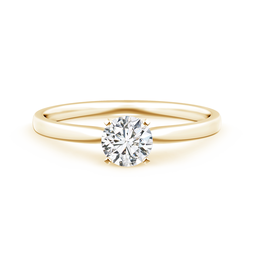 Classic Round Lab Grown Diamond Solitaire Ring