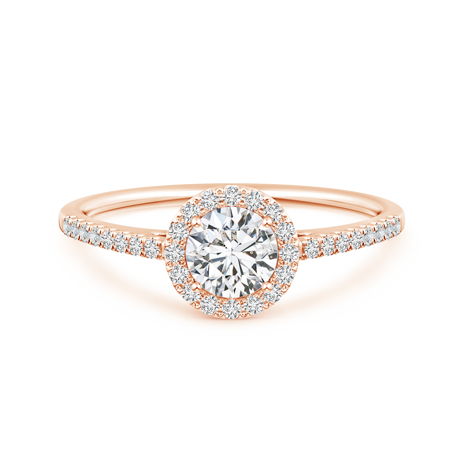 Classic Lab Grown Diamond Halo Engagement Ring