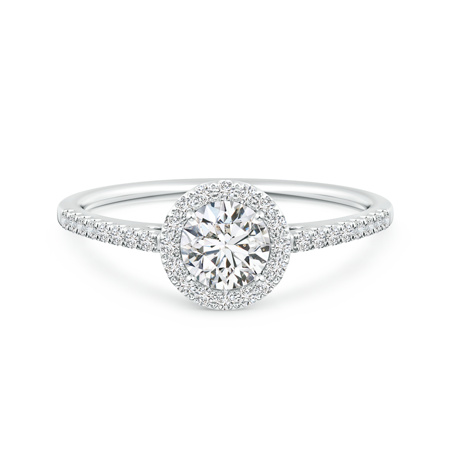 Classic Lab Grown Diamond Halo Engagement Ring