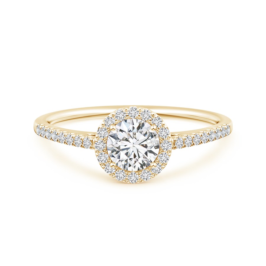 Classic Lab Grown Diamond Halo Engagement Ring