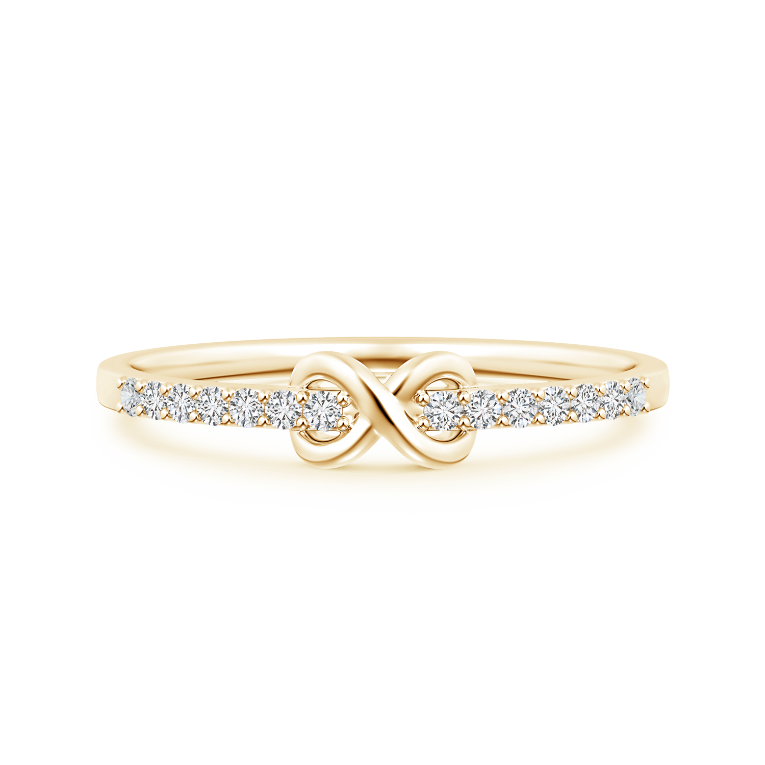 Round Lab Grown Diamond Infinity Promise Ring