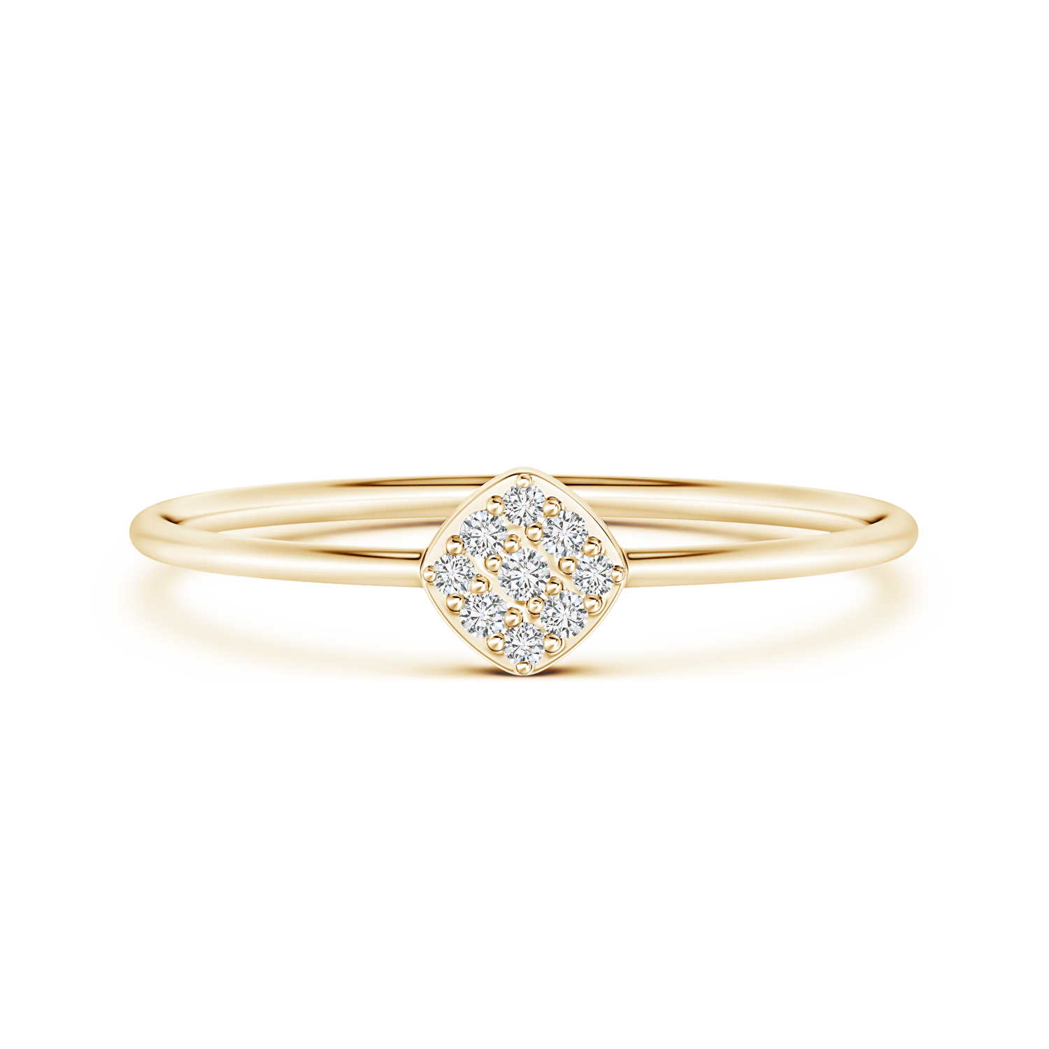 Lab Grown Diamond Cushion Cluster Promise Ring