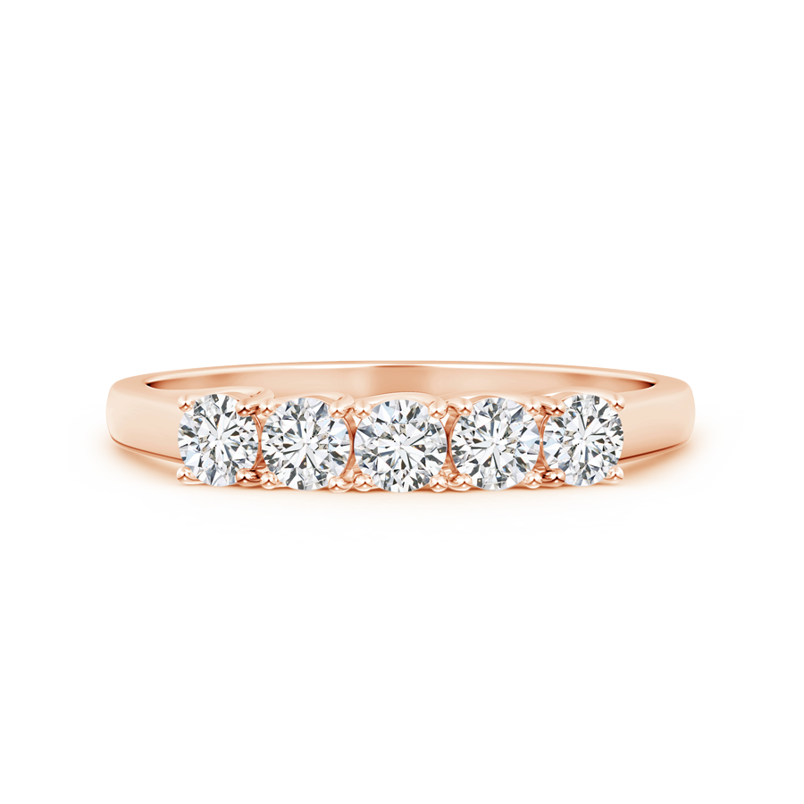 Lab Grown Diamond Five Stone Wedding Ring