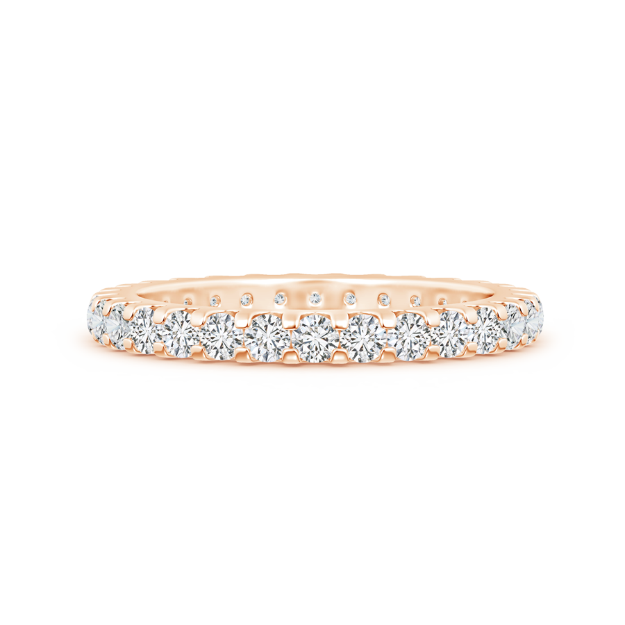 Shared Prong Set Lab Grown Diamond Eternity Wedding Band