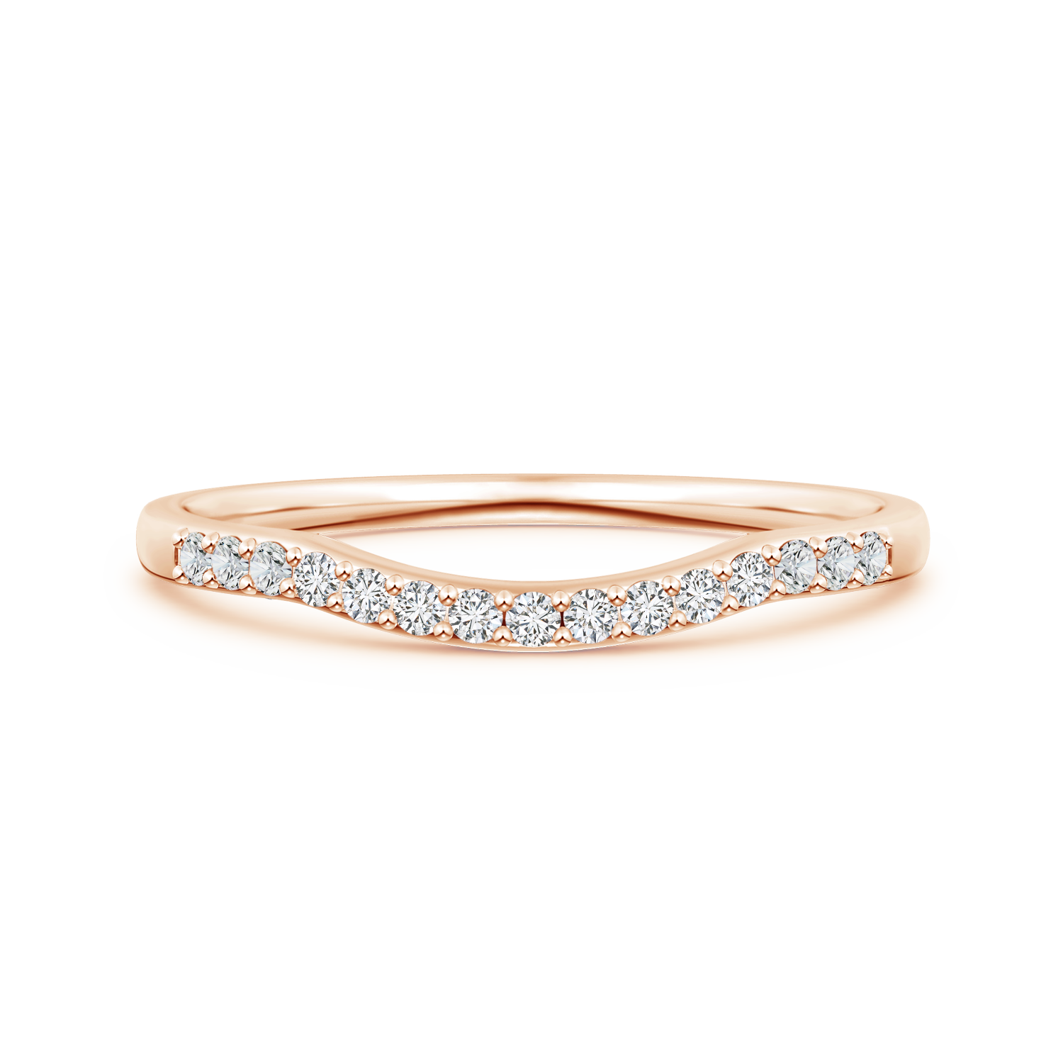 Lab Grown Diamond Contour Wedding Band